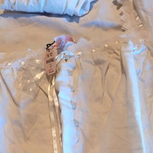 Elegant Flannel  Night qown with Ribbon Detail